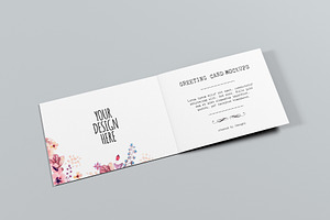 Horizontal Greeting Card Mockups