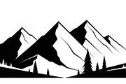 50 Mountain Landscape Silhouette Bun, an Illustration by Designer_Momina (Thumbnail 51 of 51)