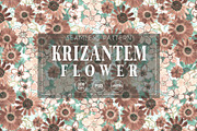 Krizantem Flower - Seamless Patterns, a Pattern Graphic by texvogue (Thumbnail 1 of 18)