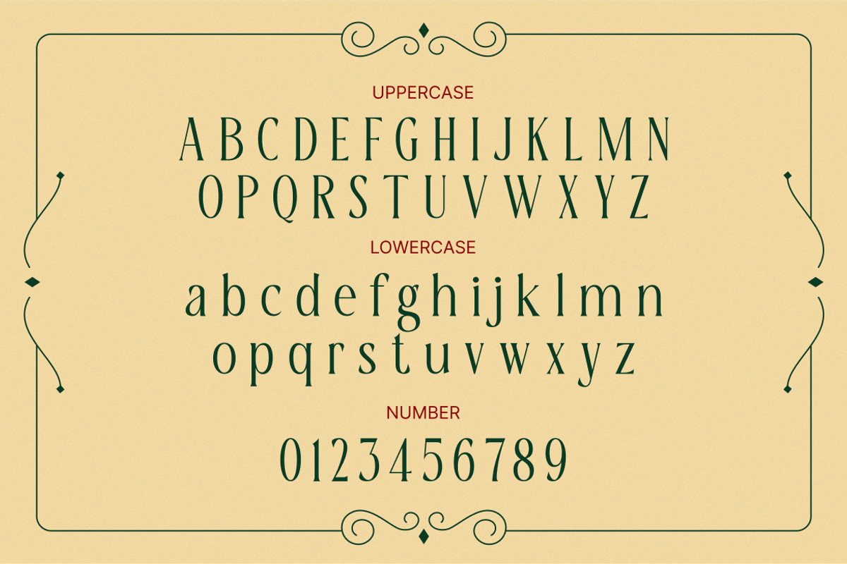 Holly Garland Christmas Serif Font, a Serif Font by Rasio Studio (Photo 2 of 8)