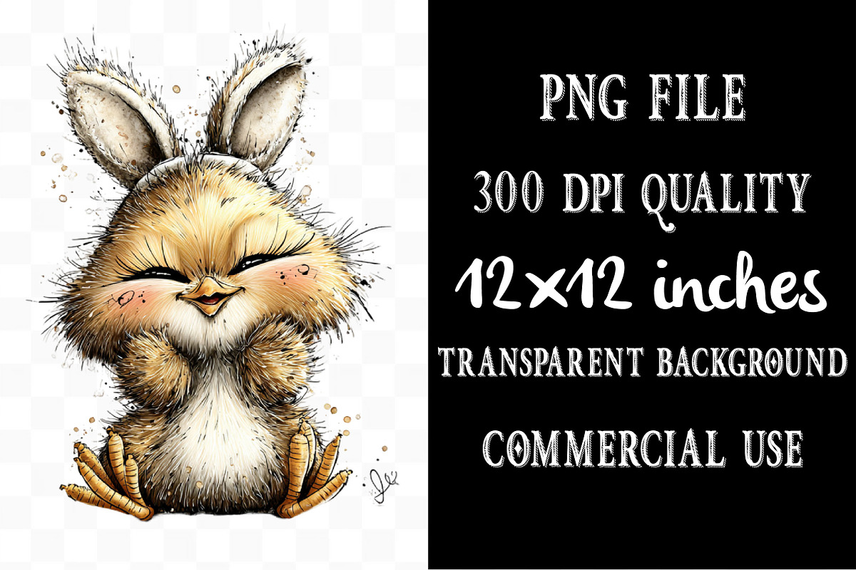 Easter Chicken Whimsical Clipart, an Illustration by Designking (Photo 4 of 5)