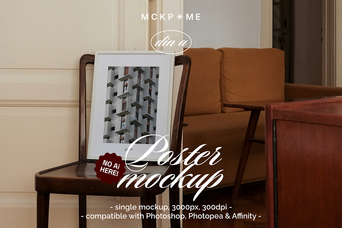 Single Din A Art frame mockup, a Merchandise Mockup by MCKP*ME (Photo 1 of 3)