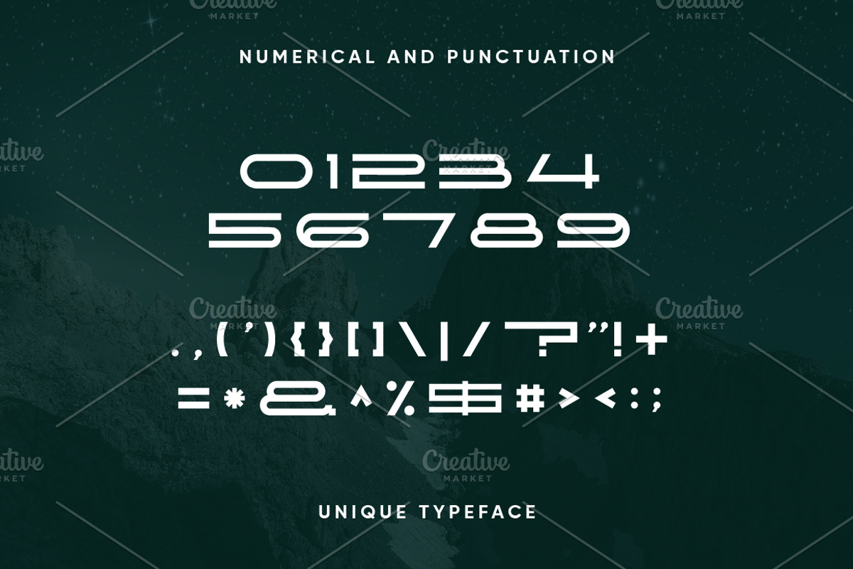 Kendburg Futuristic Font, a Sans Serif Font by Artiveko (Photo 2 of 4)