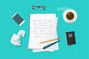 Writer Writing Paper Letter Vector, a Person Illustration by vladwel (Thumbnail 2 of 2)