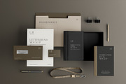 Stationary PSD Mockup Template, a Pens & Pencil Mockup by PaperMoon (Thumbnail 1 of 2)