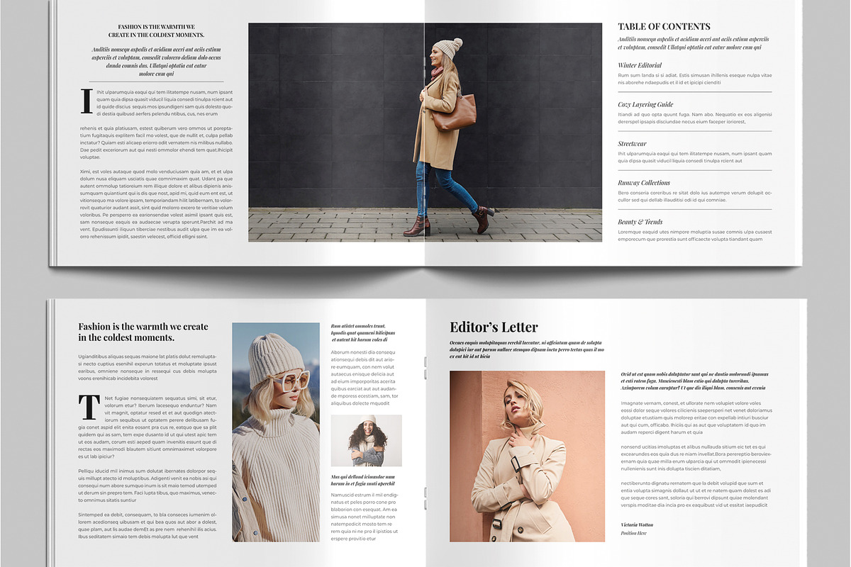 Modern Winter Fashion Magazine, a Brochure Template by MightyDesign (Photo 3 of 9)