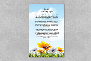 Funeral Prayer Card Template-V06