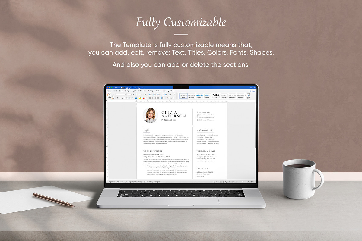 Resume Template - Word & Pages preview 5