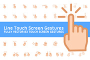 83 Line Touchscreen Gestures, an Icon by Mantas Bac (Thumbnail 1 of 2)