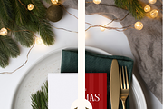 5x7 Christmas Menu Card Mockup, an Advertising Mockup by Serenefeeling (Thumbnail 5 of 7)