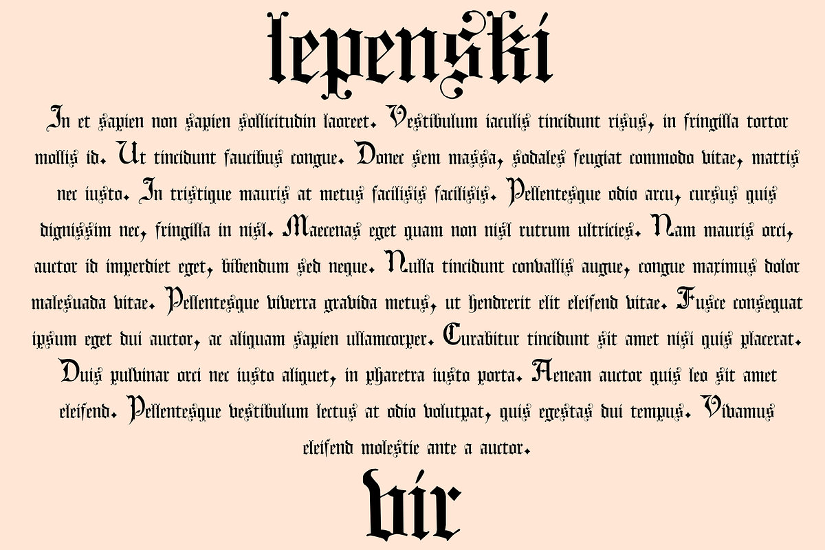 Lepenski Vir, a Blackletter Font by Intellecta Design (Photo 4 of 5)