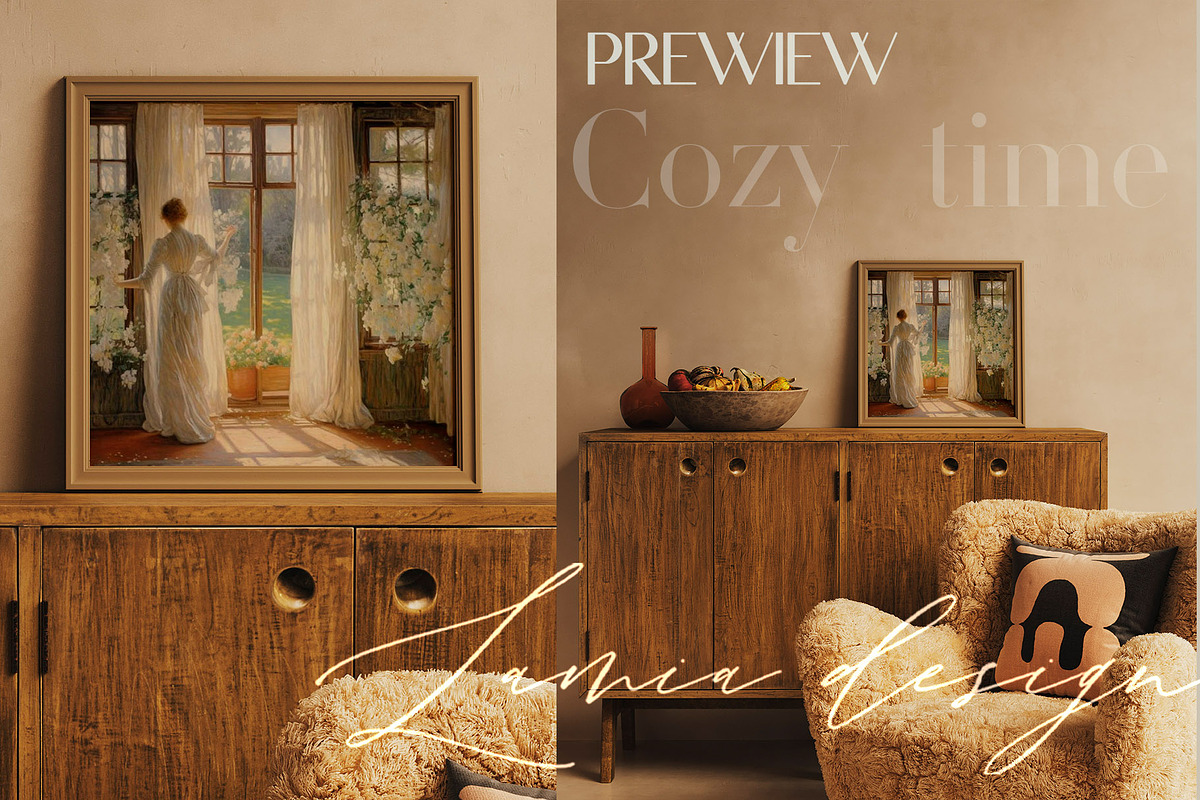 Warm Aesthetic Frame Mockup, a Household Mockup by LAMIA DESIGN (Photo 14 of 19)