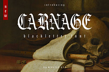 Carnage | Modern Blackletter