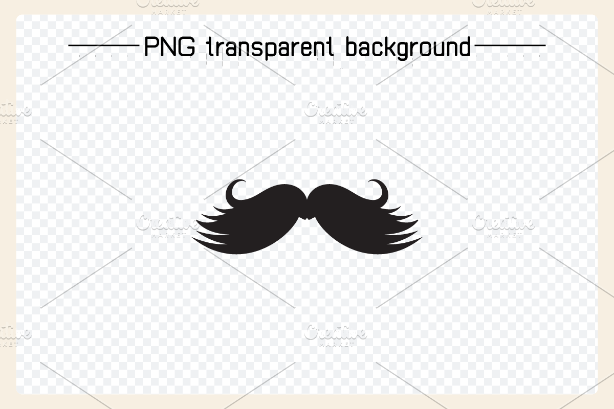 Moustache Icons Set Illustration, a Solid Icon by Designfour (Photo 5 of 6)
