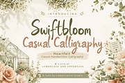 Swiftbloom Casual Handwritten, a Handwritten Font by Letterhanna Studio (Thumbnail 1 of 9)