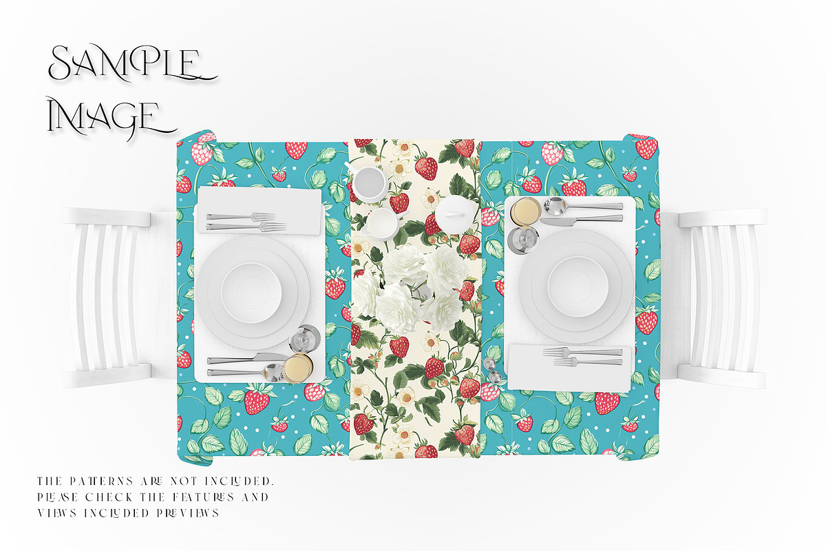 Tablecloth & Table Runner Mockups, a Household Mockup by mock-ups (Photo 4 of 21)