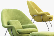 Womb Chair and Ottoman 3d model, a Furniture 3D Model by 3dmitruk (Thumbnail 1 of 15)