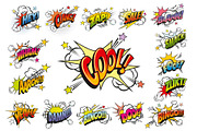 Comic pop art effect, speech bubbles, a Seasonal Illustration by Seavector Studio (Thumbnail 3 of 3)