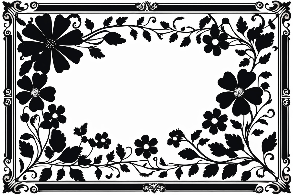 Decorative Frame Silhouette, an Illustration by musafir_fashion (Photo 7 of 9)