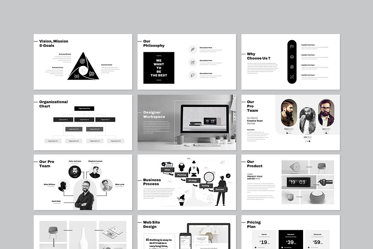Minimal Presentation Template, a Presentation Template by GenerousArt (Photo 8 of 8)