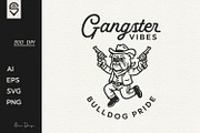 Cool Cowboy Bulldog Gangster Vibes, a Graphic by shaondesigns (Thumbnail 1 of 4)
