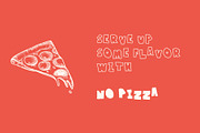 No Pizza – Hand drawn slice of fun, a Handwritten Font by Supersimbo © (Thumbnail 2 of 8)