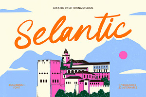 Selantic Bold Brush Font, a Script Font by Letterena Studios Script