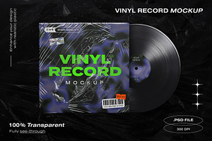 Vinyl Record Mockup Template