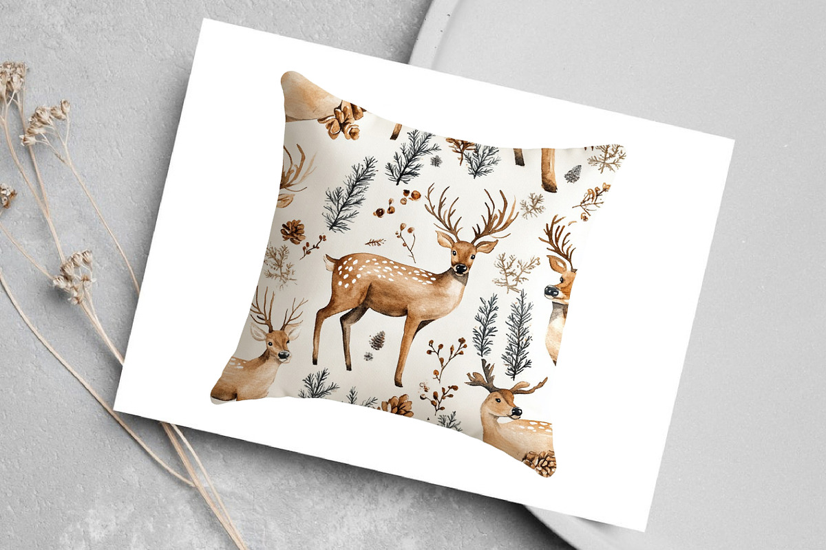 Cozy Rustic Christmas Clipart, an Illustration by Canvas Craft (Photo 5 of 7)