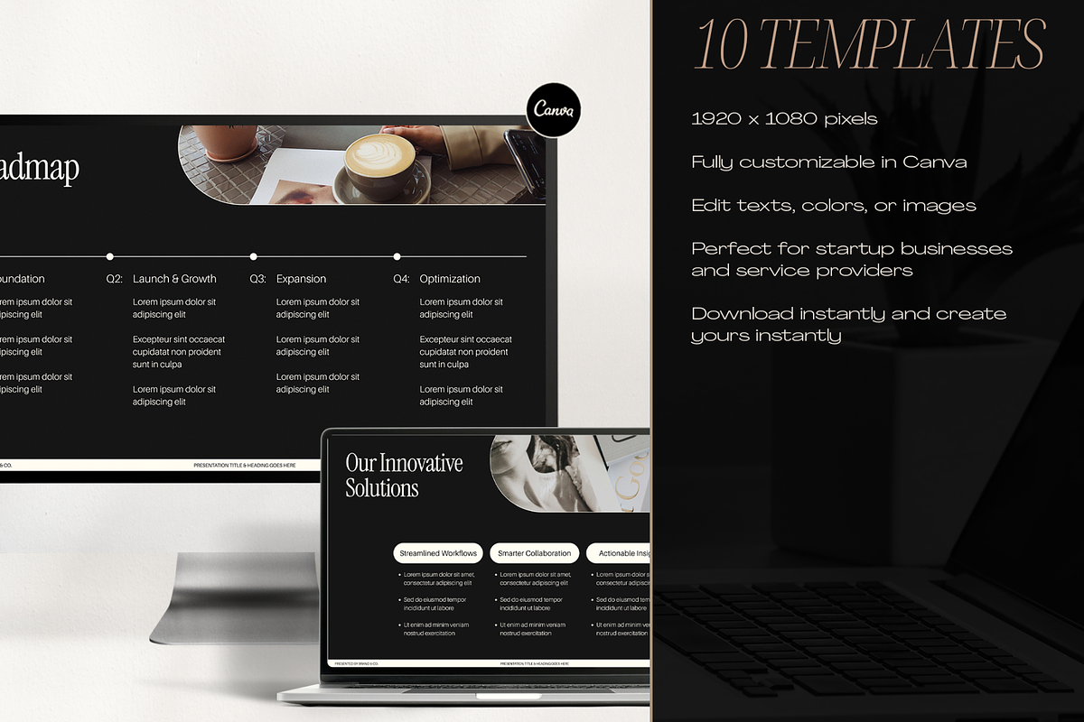 Gold and Black Startup Pitch Deck, a Presentation Template by Creatif Foundry (Photo 6 of 7)