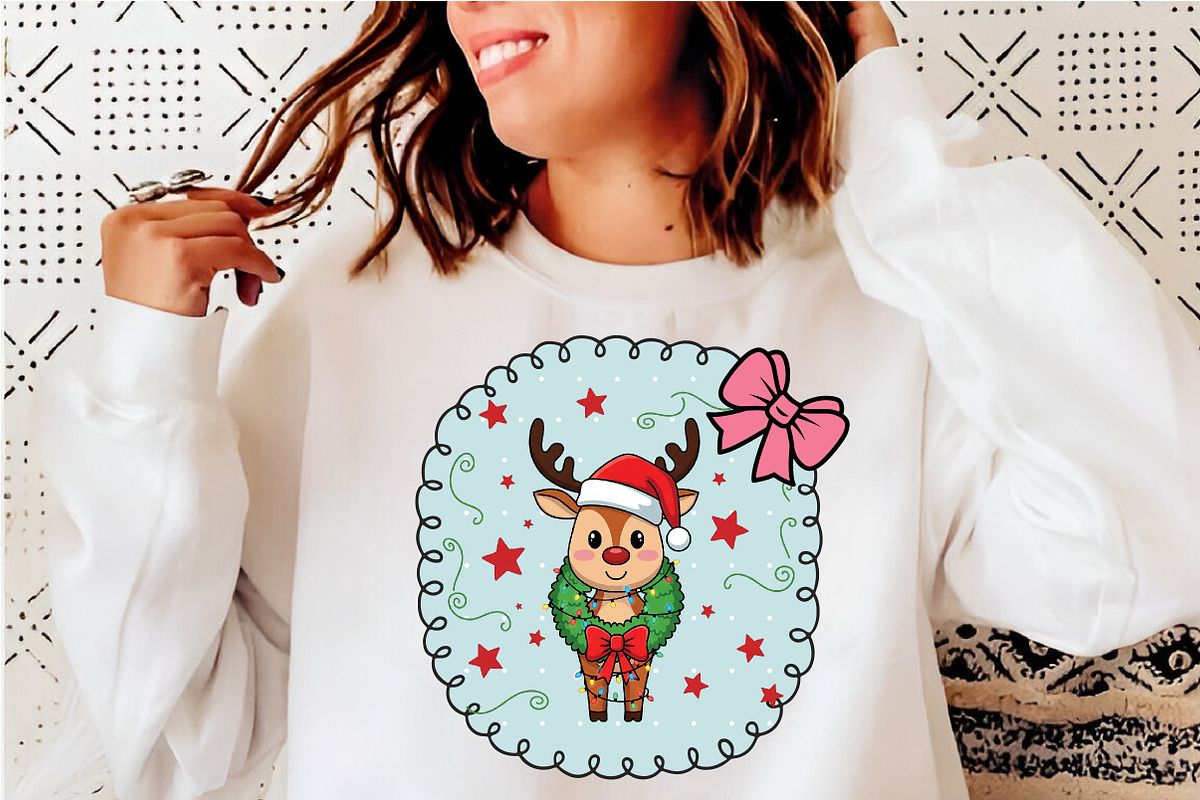 Christmas Coquette Frame Clipart PNG, an Illustration by SinaCreation (Photo 7 of 11)