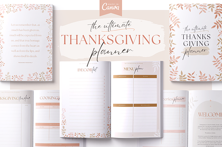 Thanksgiving Planner | PDF & Canva