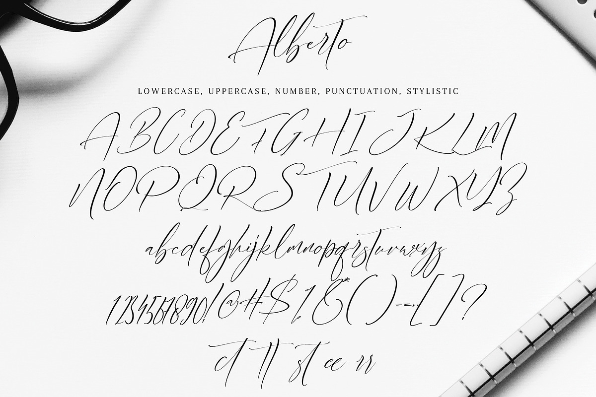 Alberto, a Script Font by pineungtype (Photo 8 of 8)
