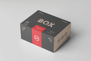 Corner Perspective Carton Box Mockup, a Packaging Mockup by DesignRushMarket
