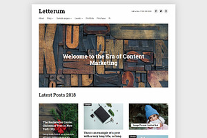 Gutenberg-ready Letterum Pro Theme