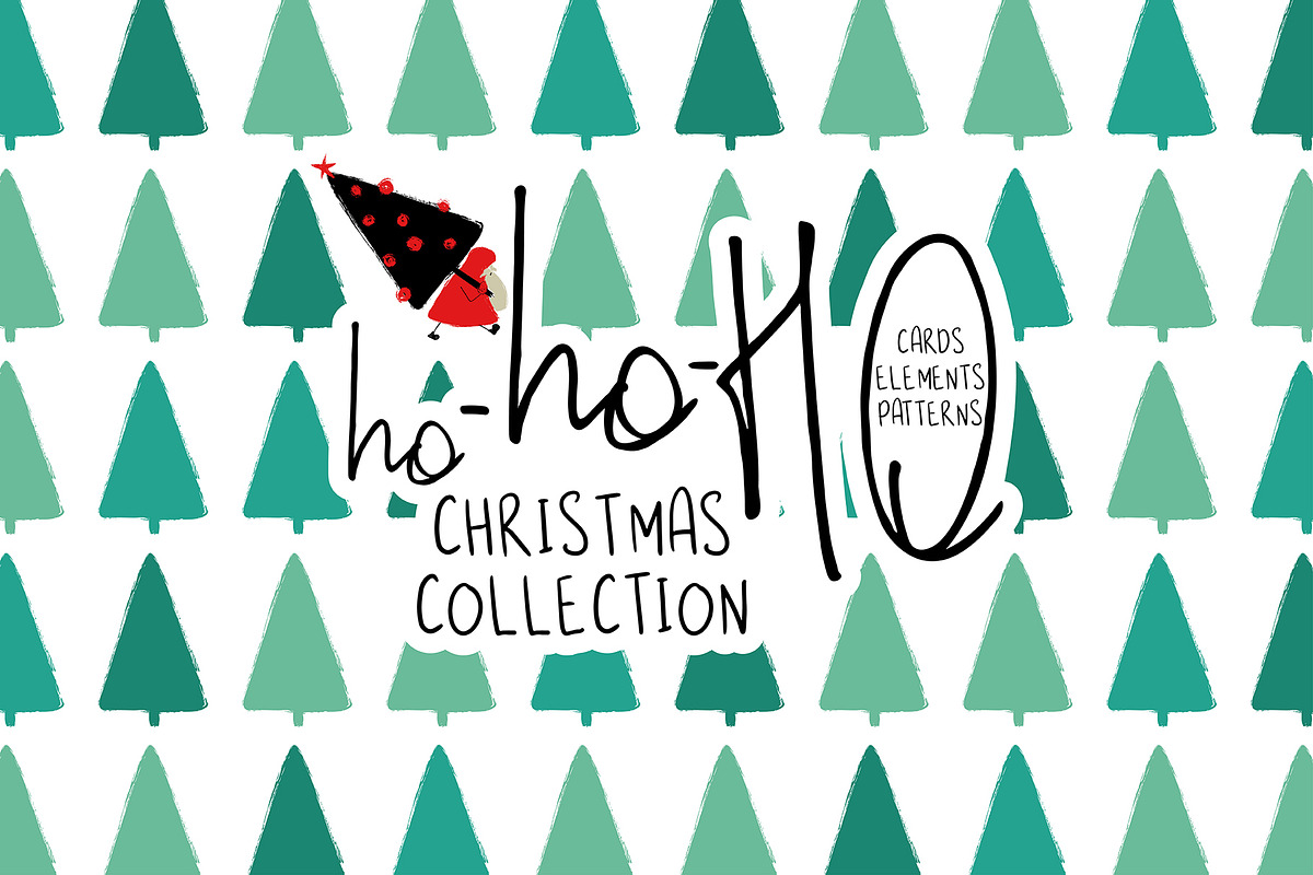 Ho-Ho-Ho Christmas Collection, a Seasonal Illustration by Annakniaz (Photo 1 of 9)