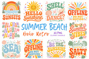 Boho Retro Summer Beach PNG Bundle, an Illustration by Dream Creation (Thumbnail 1 of 6)