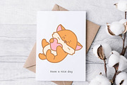 Cute Corgi Clipart PNG Bundle Kawaii, an Animal Illustration by Nattapohncha (Thumbnail 3 of 3)