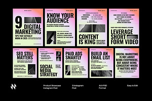 Digital Marketing Instagram Post, a Social Media Template by Neermana