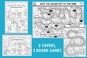 Dwarf coloring games and activities, an Education Illustration by Lexi Claus (Thumbnail 2 of 16)