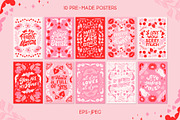 Love Quotes & Valentine Clipart, an Illustration by ElenKoss (Thumbnail 3 of 10)