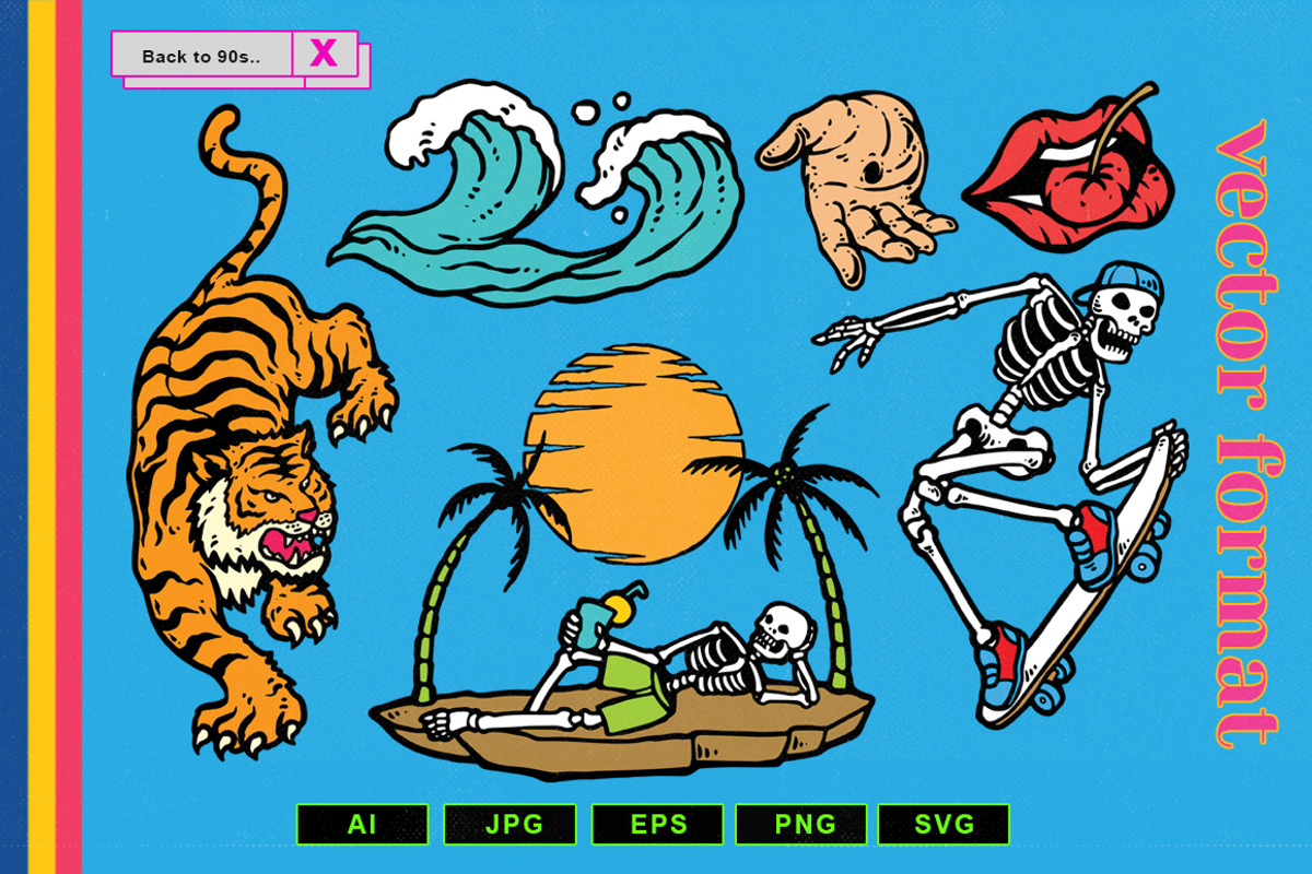 Back to the 90s T-Shirt Designs, an Illustration by TSV Art Collective (Photo 21 of 35)