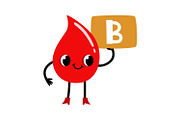 Cute Blood Type Mascot Set, a Healthcare Illustration by the_myro (Thumbnail 4 of 5)