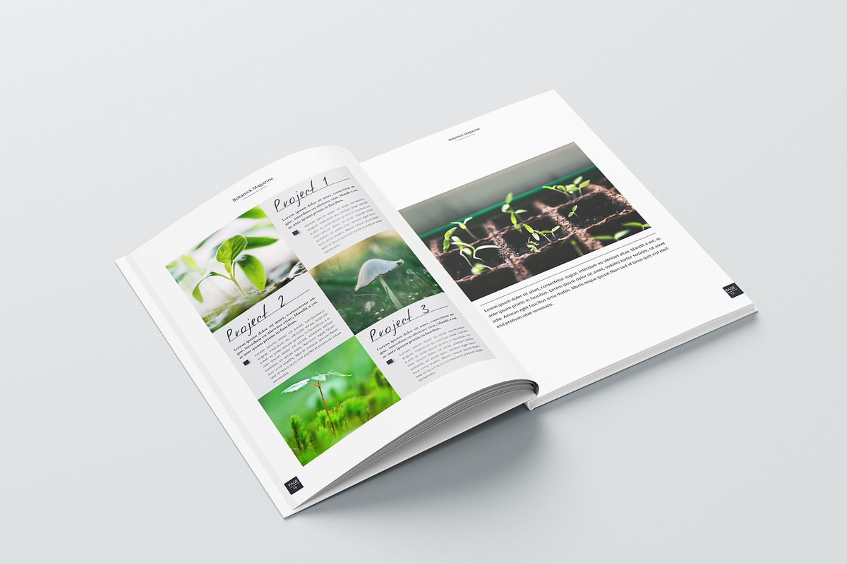 Botanic / Word & InDesign, a Magazine Template by obidullah_01