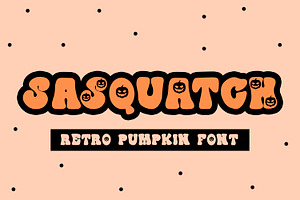 Sasquatch - A Retro Halloween Font