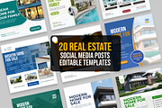 Real Estate Templates Social Media, a Social Media Template by designsprout (Thumbnail 1 of 2)
