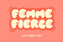 Femme Fierce - Cute Bubble Font
