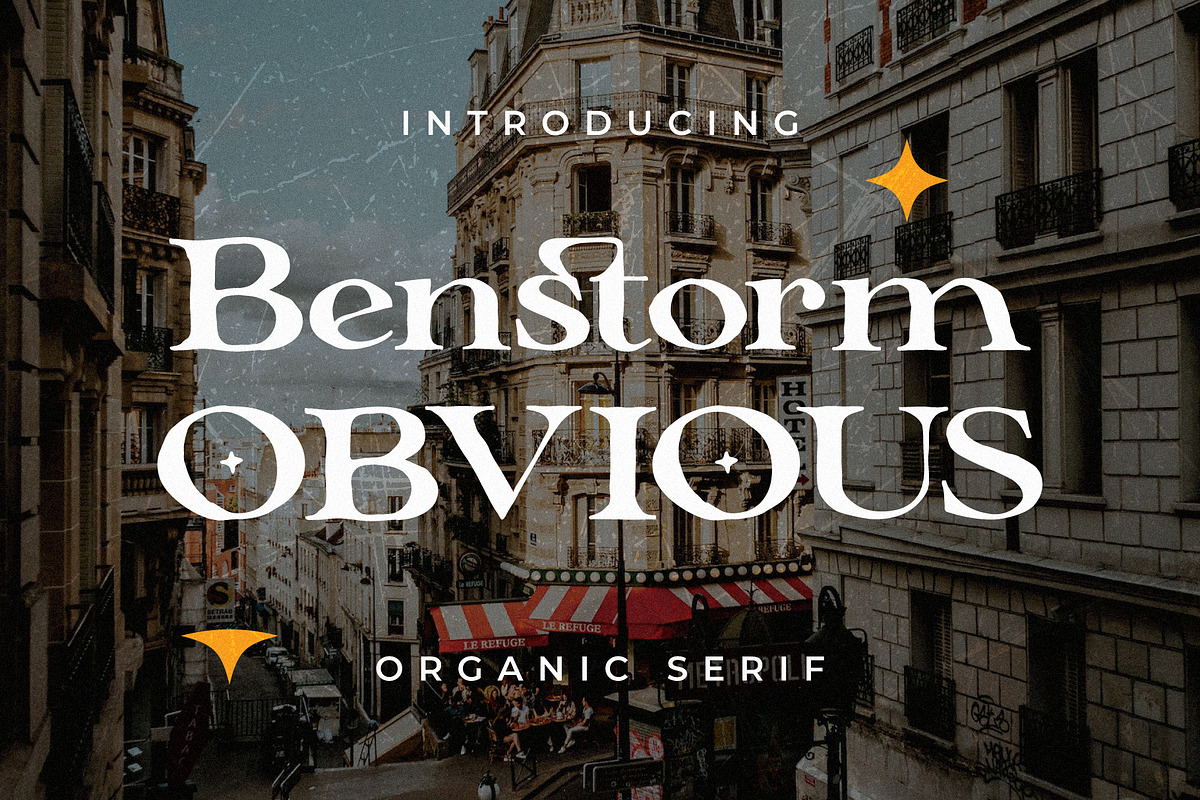 Benstorm Obvious - Organic Serif, a Handwritten Font by Lettermine (Photo 1 of 10)