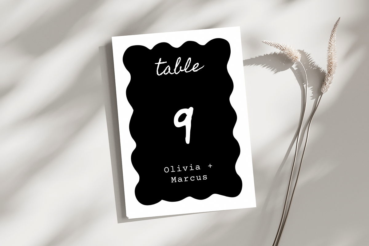 Minimalist Table Number Cards, a Card Template by RefocusMyJourney (Photo 9 of 10)