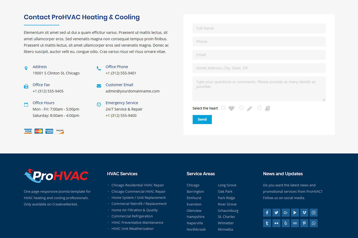 ProService HVAC Joomla 3 Template, a Websites & App Template by webunderdog (Photo 7 of 7)